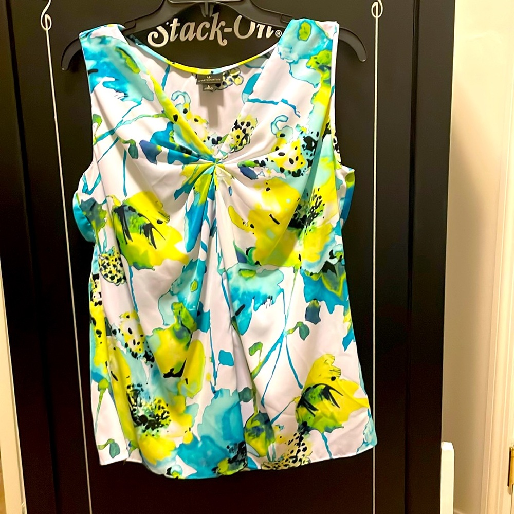 Sheer sleeveless blouse